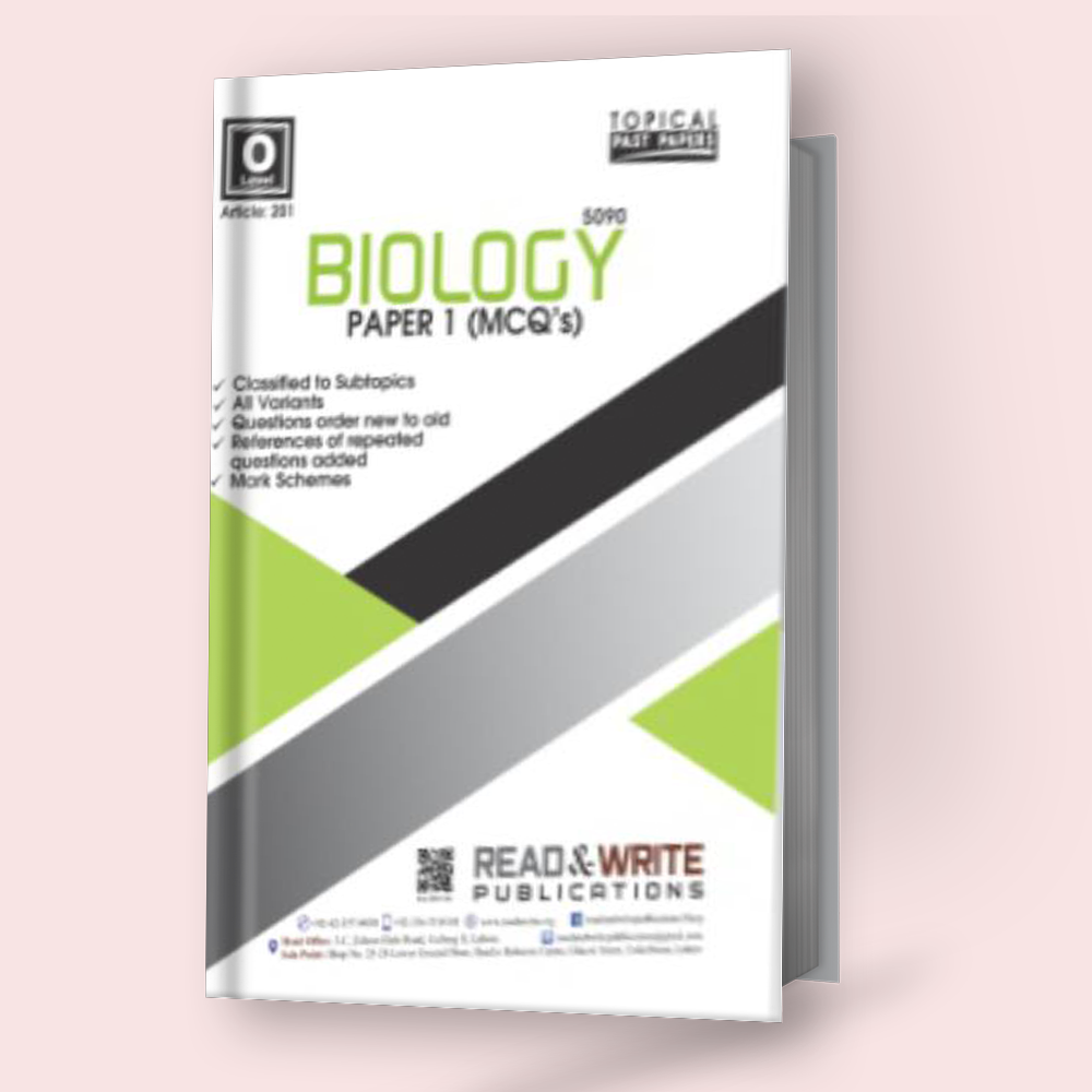 Cambridge O-Level Biology (5090) Paper-1 (Topical) MCQS R&W 205