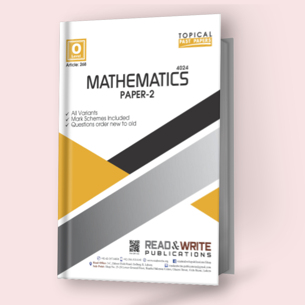 Cambridge O-Level Mathematics (4024) P-2 Topical R&W 268 – Study Resources