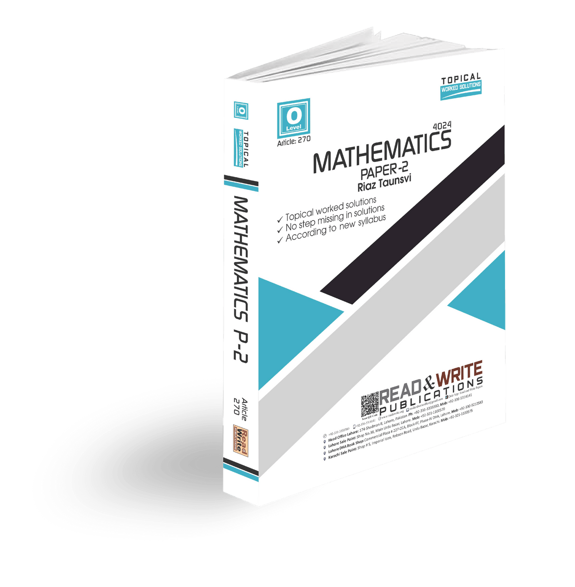 Cambridge O-Level Mathematics (4024) P-2 Topical Worked Solutions R&W ...