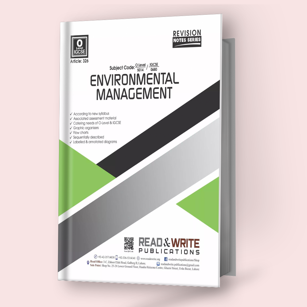 Cambridge O-Level/IGCSE Environmental Management (5014/0680) Revison Notes R&W 326