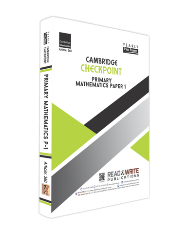 Cambridge Checkpoint Primary Math Paper-1 (Yearly) by Editorial Board R&W 360