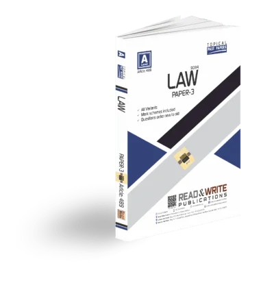 Cambridge A-Level Law (9084) P-3 by Editorial Board R&W 489