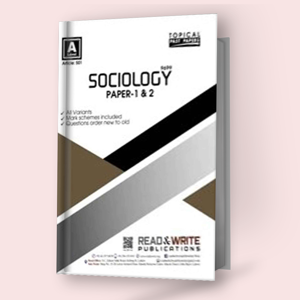 Cambridge AS/A2-Level Sociology (9699) P-1 &2 Topical Past Papers R&W 501