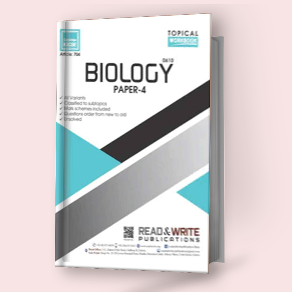 Cambridge IGCSE Biology (0610) P-4 Topical Workbook R&W 704