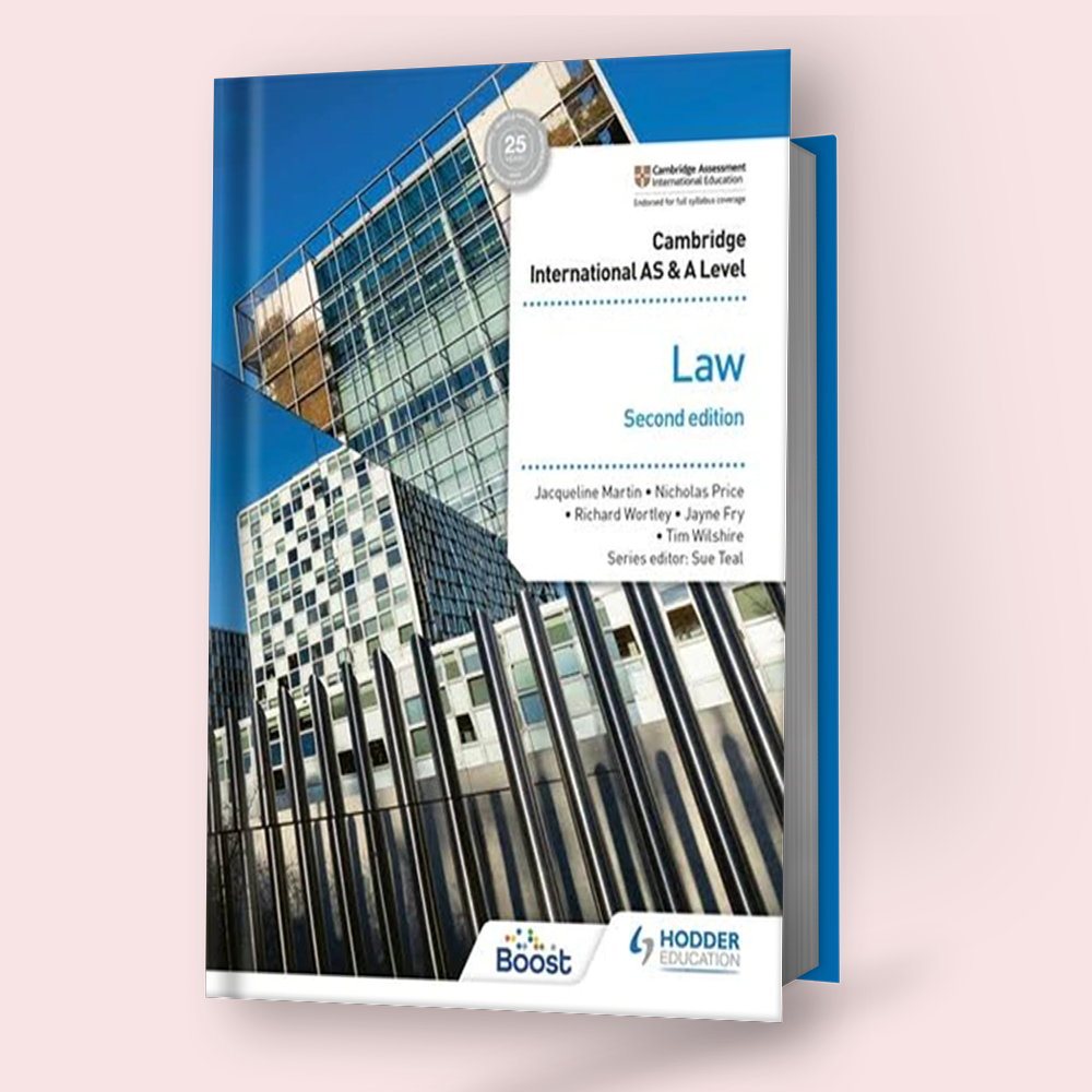 Cambridge AS/A-Level Law (9084) Coursebook Hodder 2nd Edition (Paper B ...