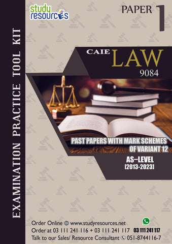 Cambridge AS-Level Law (9084) P-1 Past Papers Variant-12 (2013-2023)