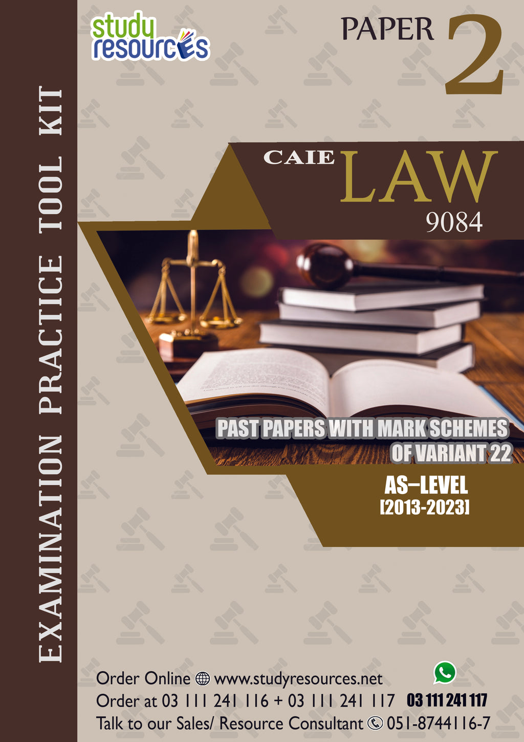 Cambridge AS-Level Law (9084) P-2 Past Papers Variant-22 (2013-2023)