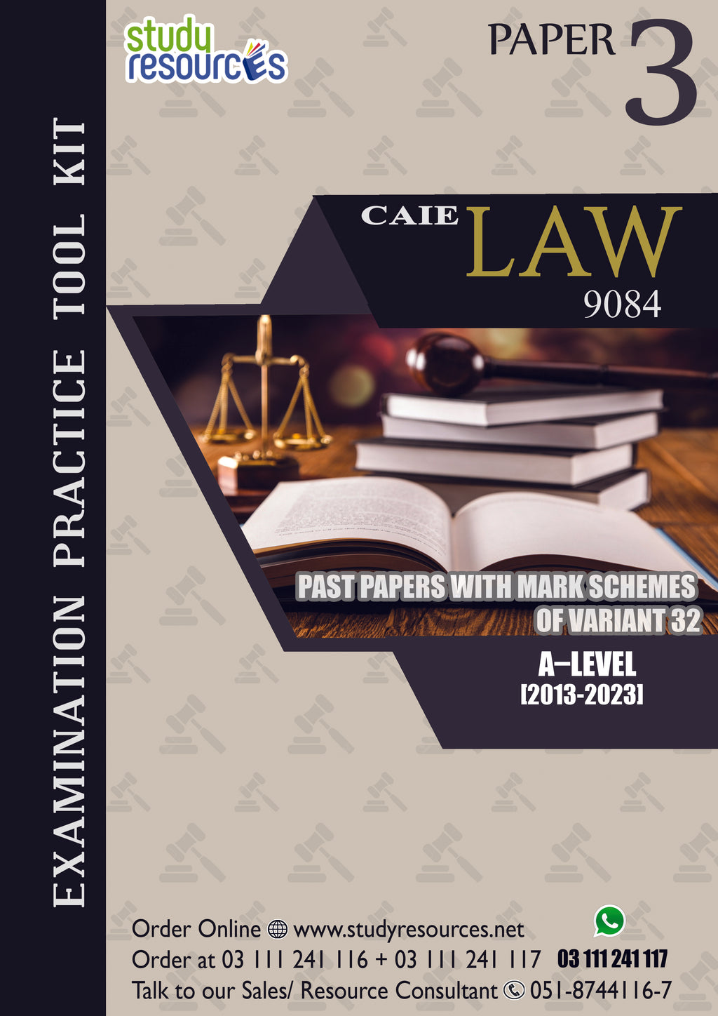 Cambridge A-Level Law (9084) P-3 Past Papers Variant-32 (2013-2023)