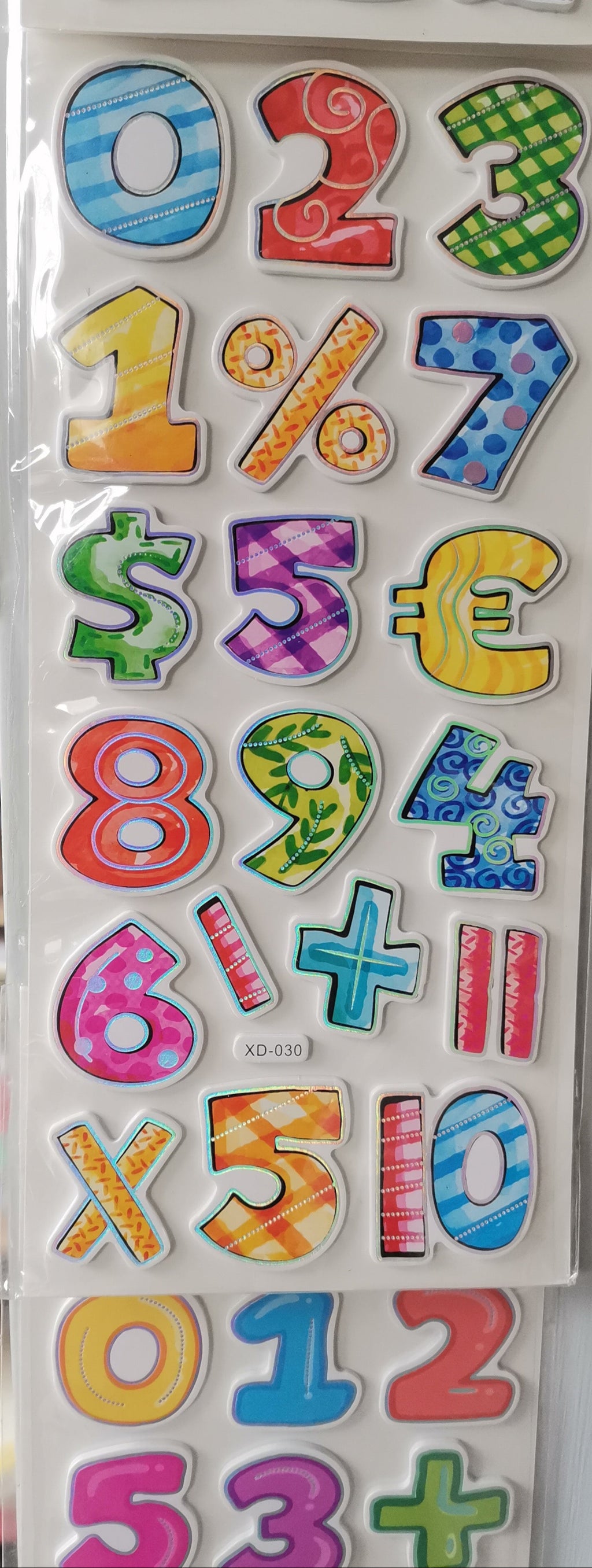 Numeric Sticker Pack