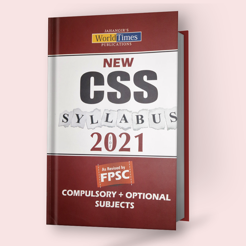 New CSS Syllabus for 2021 Compulsory & Optional Subjects Book