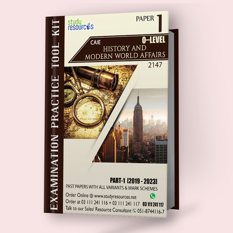 Cambridge O-Level History & MWA (2147) P-1 Past Papers Part-1 (2019-2023) - Study Resources