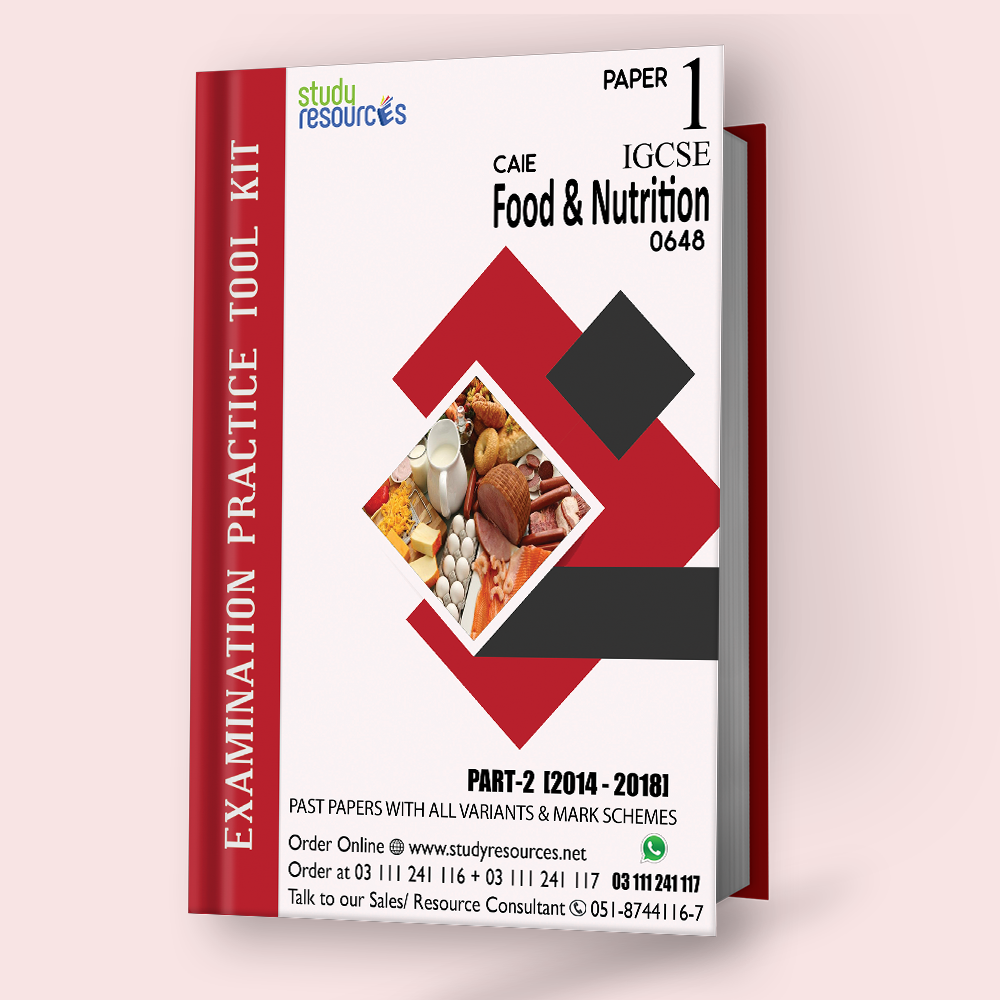 Cambridge IGCSE Food and Nutrition (0648) P-1 Past Papers Part-2 (2014-2018)
