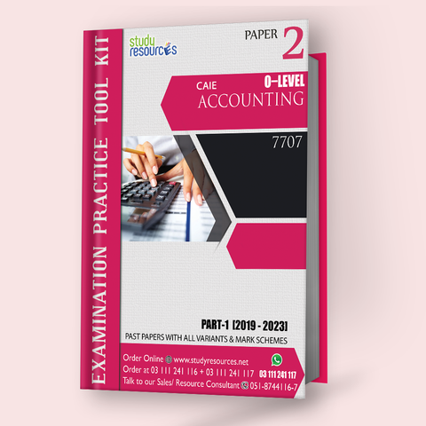 Cambridge O-Level Accounting (7707) P-2 Past Papers Part-1 (2019-2023) - Study Resources