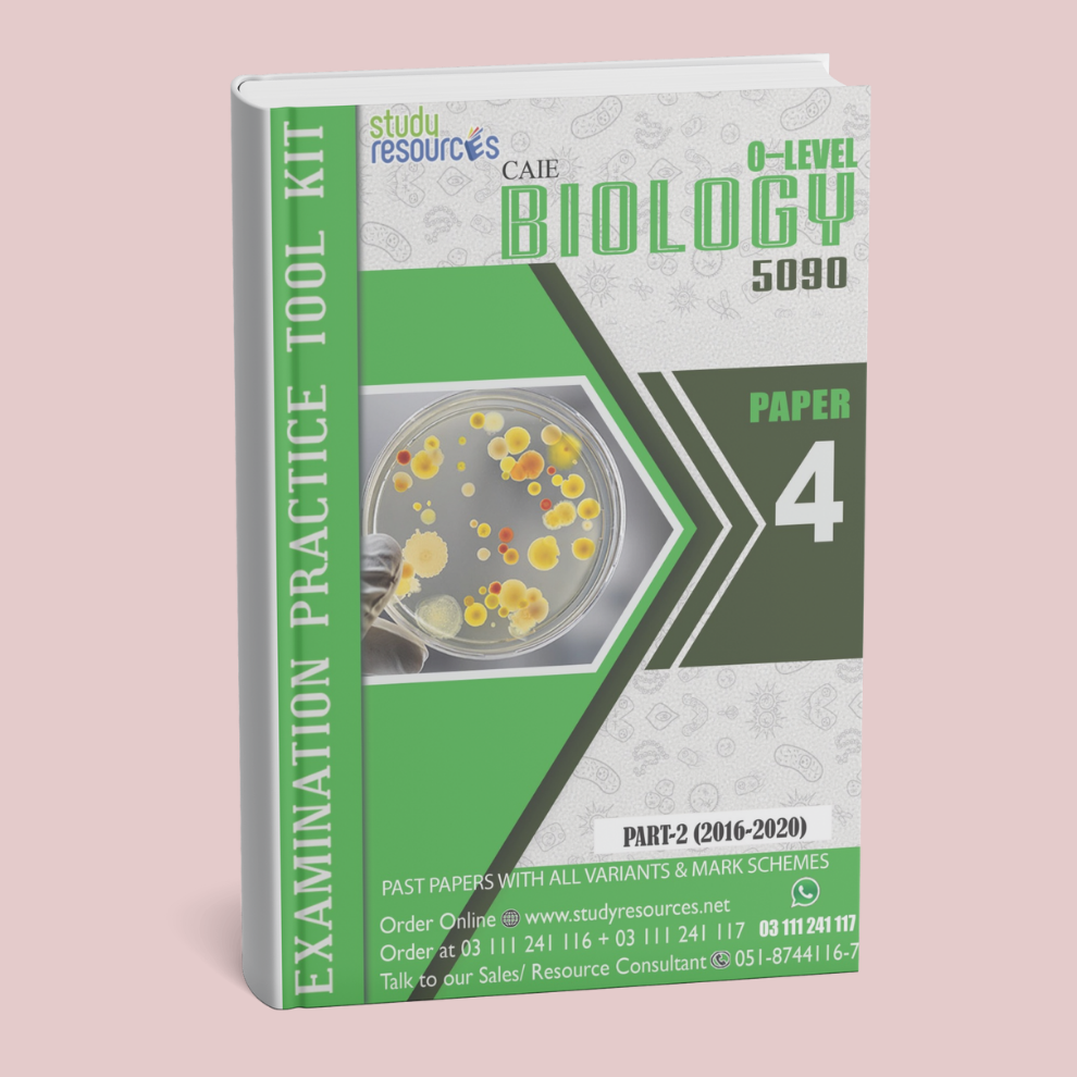 Cambridge O-Level Biology (5090) P-4 Past Papers Part-2 (2016-2020) - Study Resources