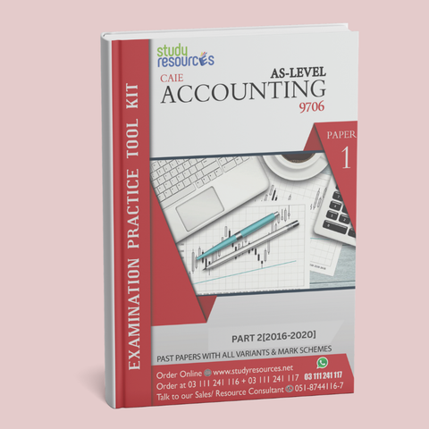 Cambridge AS-Level Accounting (9706) P-1 Past Papers Part-2 (2016-2020)