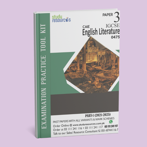 Cambridge IGCSE English Literature (0475) P-3 Past Papers Part-1 (2021-2025)