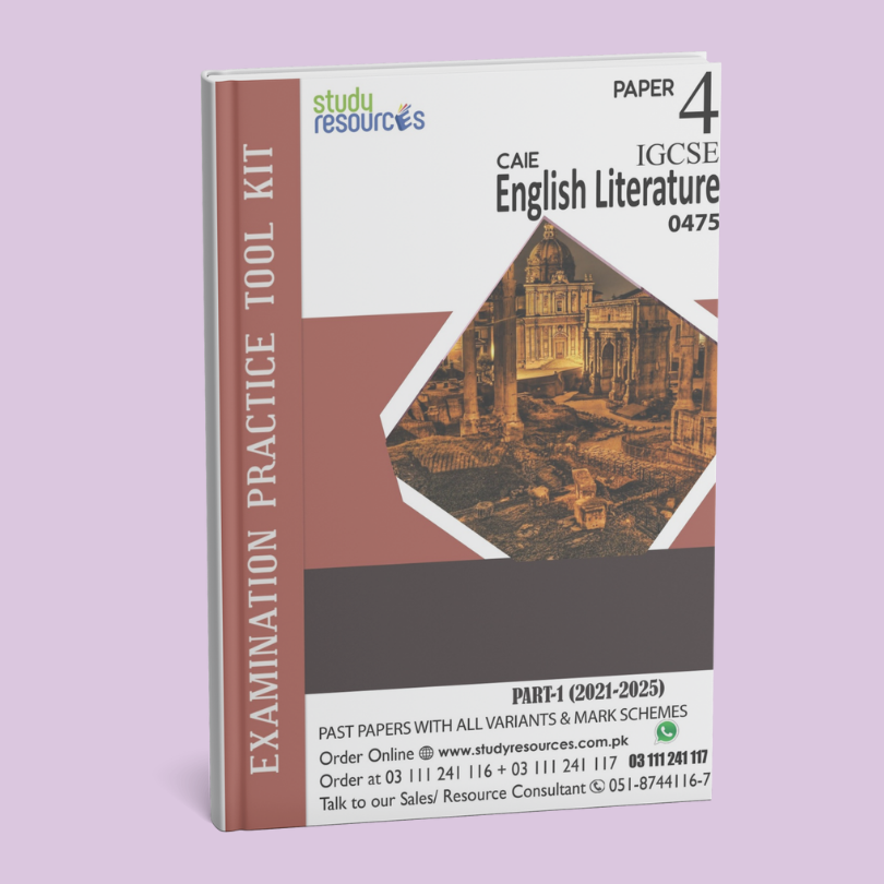 Cambridge IGCSE English Literature (0475) P-4 Past Papers Part-1 (2021-2025)