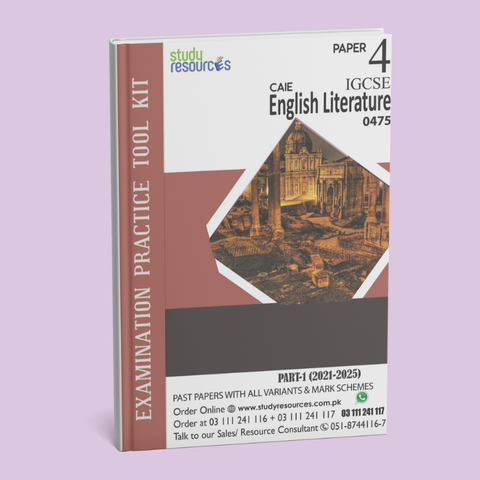 Cambridge IGCSE English Literature (0475) P-4 Past Papers Part-1 (2021-2025)
