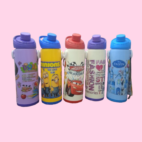 Cartoon Character water bottle 1000 ml (5 Different Characters)