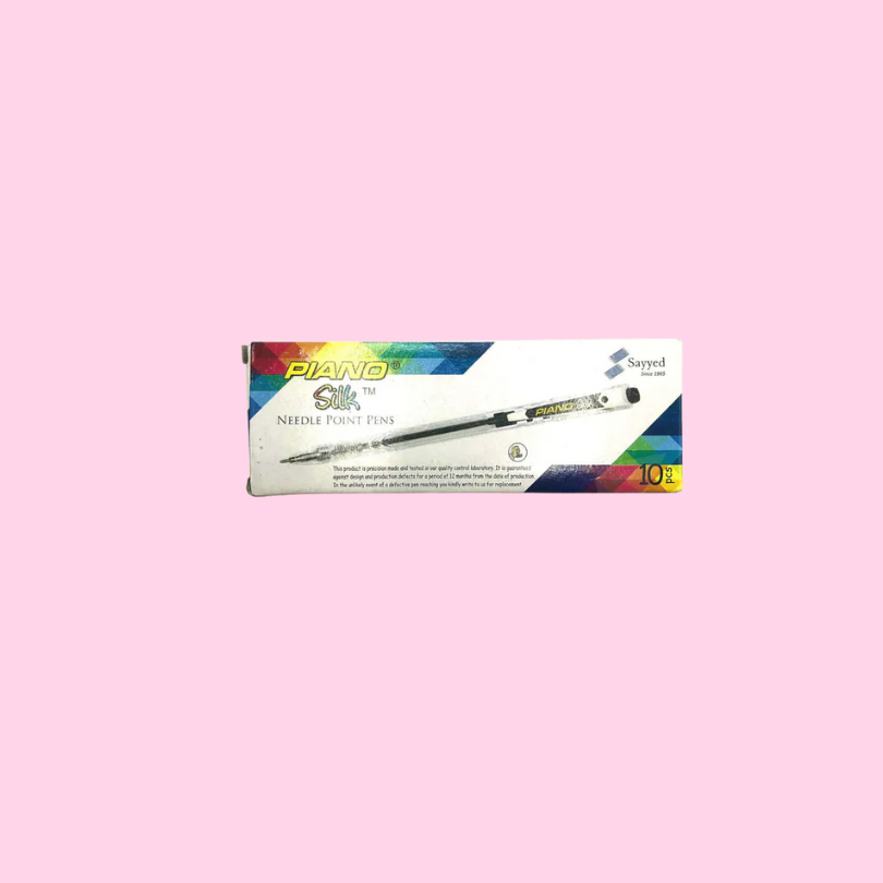 Piano Silk Needle Point Ball Pen (Black)