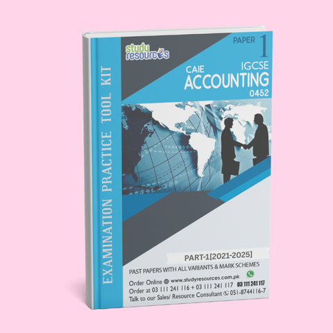 Cambridge IGCSE Accounting (0452) P-1 Past Papers Part-1 (2021-2025)