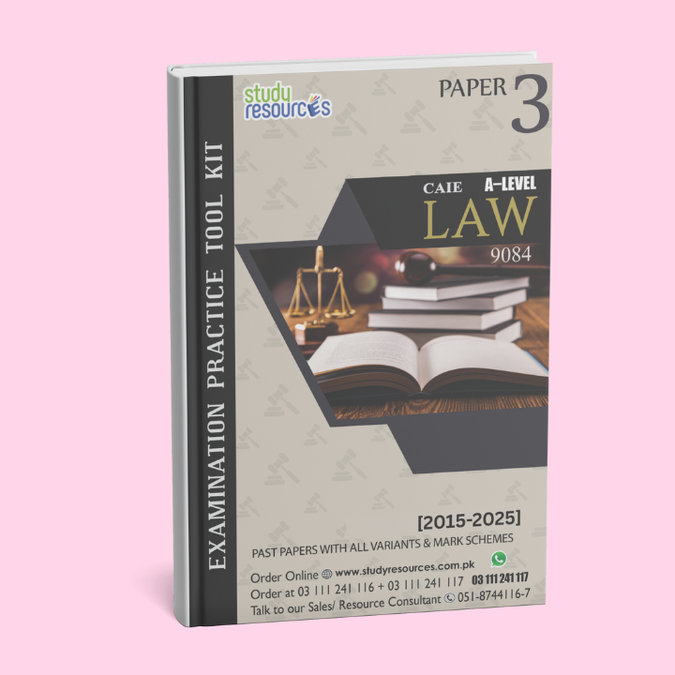 Cambridge A-Level Law (9084) P-3 Past Papers (2015-2025)