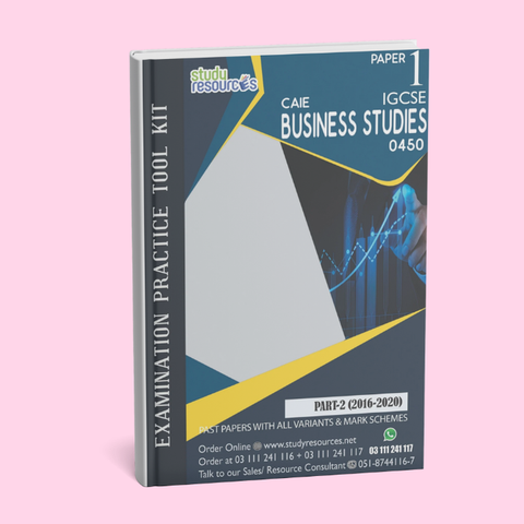 Cambridge IGCSE Business Studies (0450) P-1 Past Papers Part-2 (2016-2020)