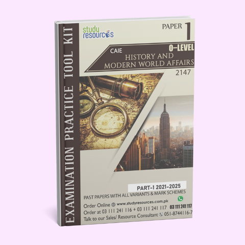 Cambridge O-Level History & MWA (2147) P-1 Past Papers Part-1 (2021-2025)