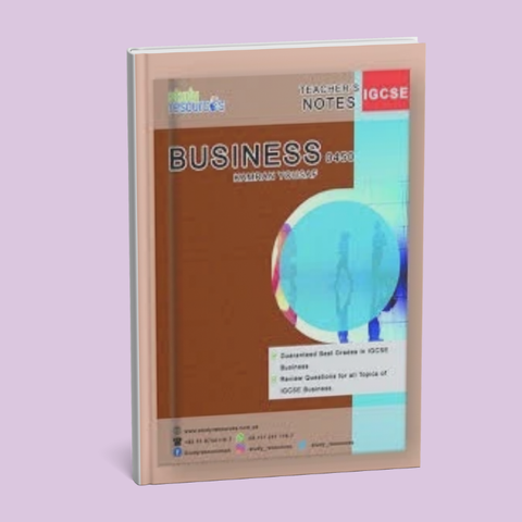 Cambridge IGCSE Business Studies (0450) Notes by Sir. Kamran Yousaf
