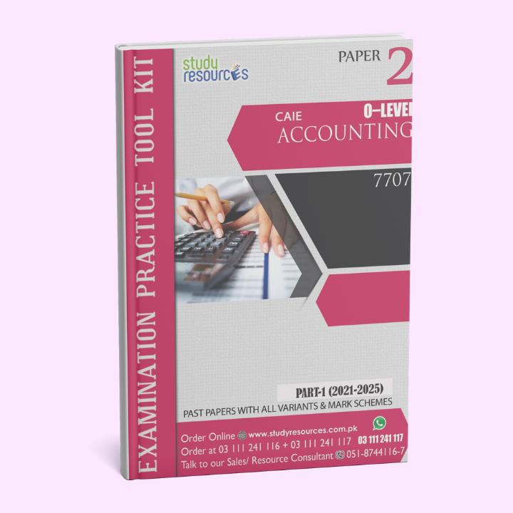 Cambridge O-Level Accounting (7707) P-2 Past Papers Part-1 (2021-2025)