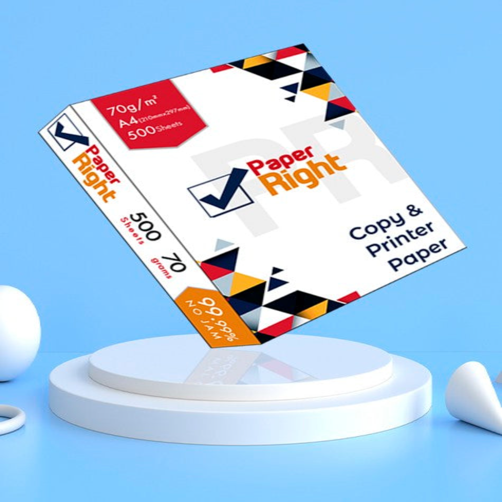 Paper Righ Paper Right 70 gram A-4 Imported Printing Paper (Pack of 250 Sheets ...