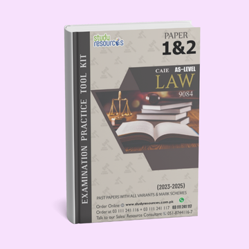 Cambridge AS-Level Law (9084) P-1 and 2 Past Papers (2023-2025)