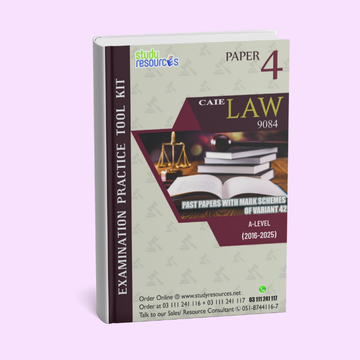 Cambridge A-Level Law (9084) P-4 Past Papers Variant 42 (2016-2025)