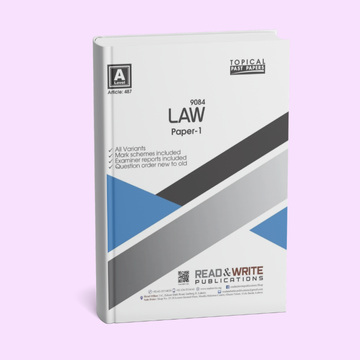 Cambridge A-Level Law (9084) P-1 by Editorial Board R&W 487