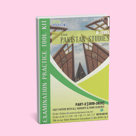 Cambridge O-Level Pakistan Studies (2059) P-1 (History) Past Papers Part-2 (2016-2020)