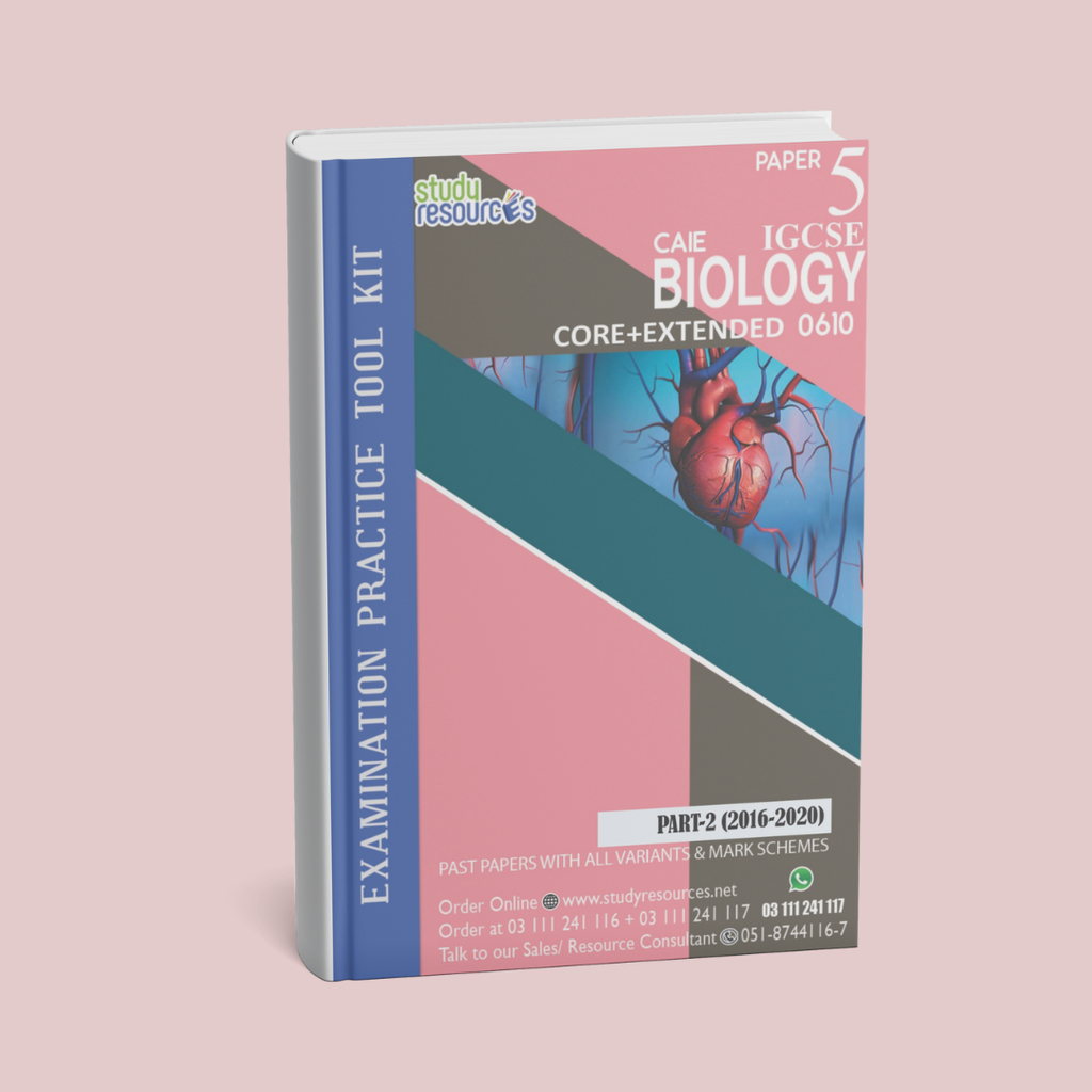 Cambridge IGCSE Biology (0610) P-5 Past Papers Part-2 (2016-2020) Core+Extended
