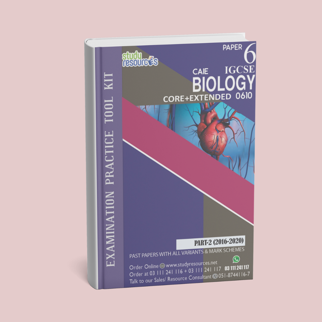 Cambridge IGCSE Biology (0610) P-6 Past Papers Part-2 (2016-2020) Core+Extended