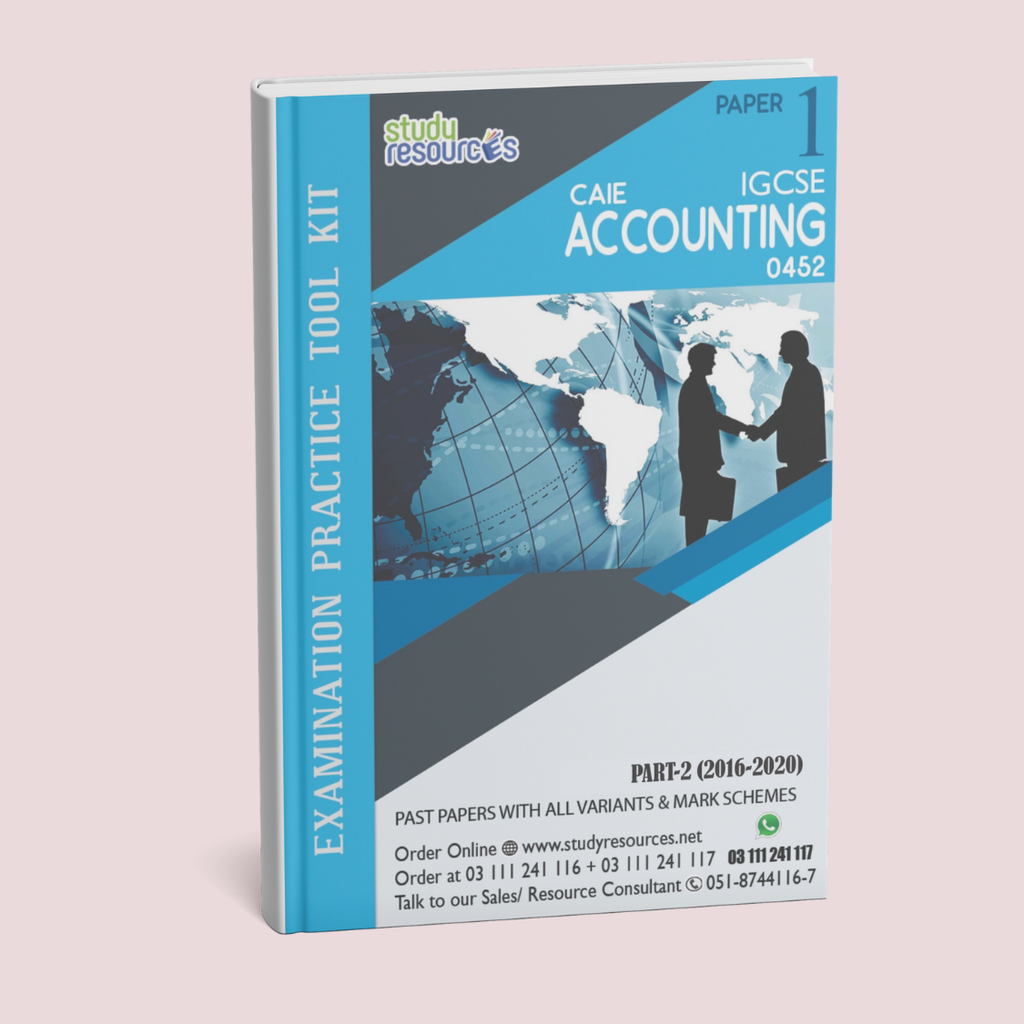 Cambridge IGCSE Accounting (0452) P-1 Past Papers Part-2 (2016-2020)