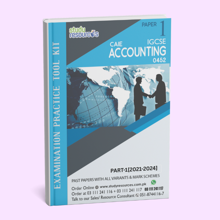 0452 Cambridge IGCSE Accounting (0452) P-1 Past Papers Part-1 (2021-2025 ...