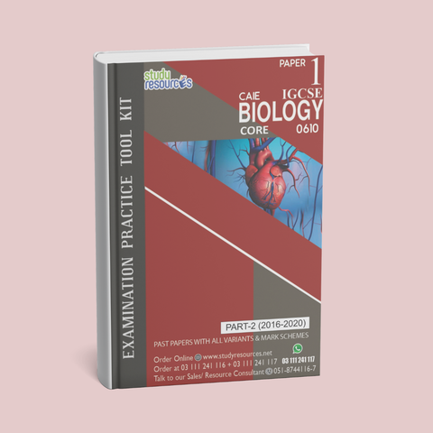 Cambridge IGCSE Biology (0610) P-1 Past Papers Part-2 (2016-2020) Core