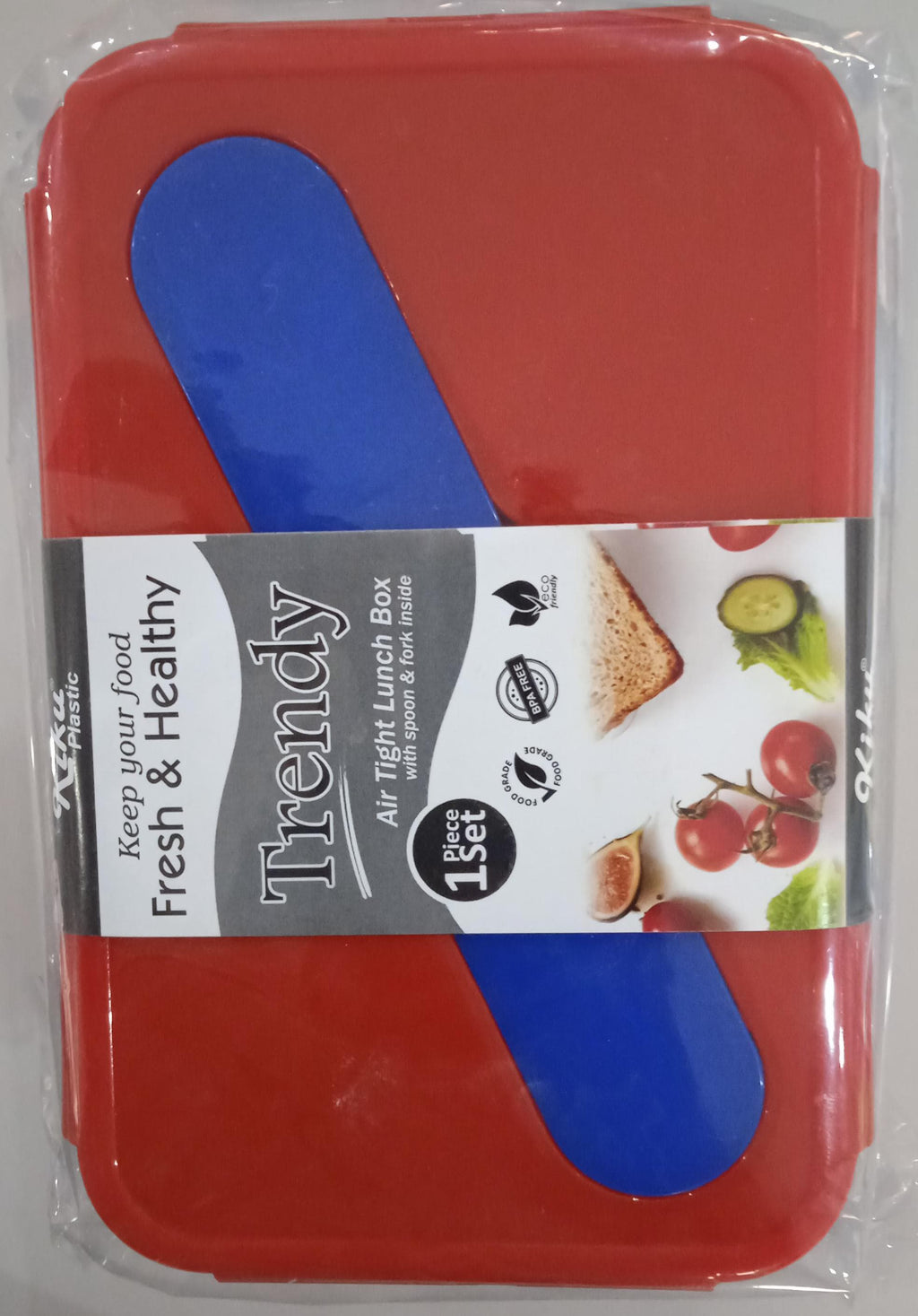 Trendy-Air tight lunch box(with cutlery)