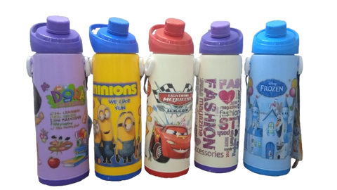 Cartoon Character water bottle 1000 ml (5 Different Characters)