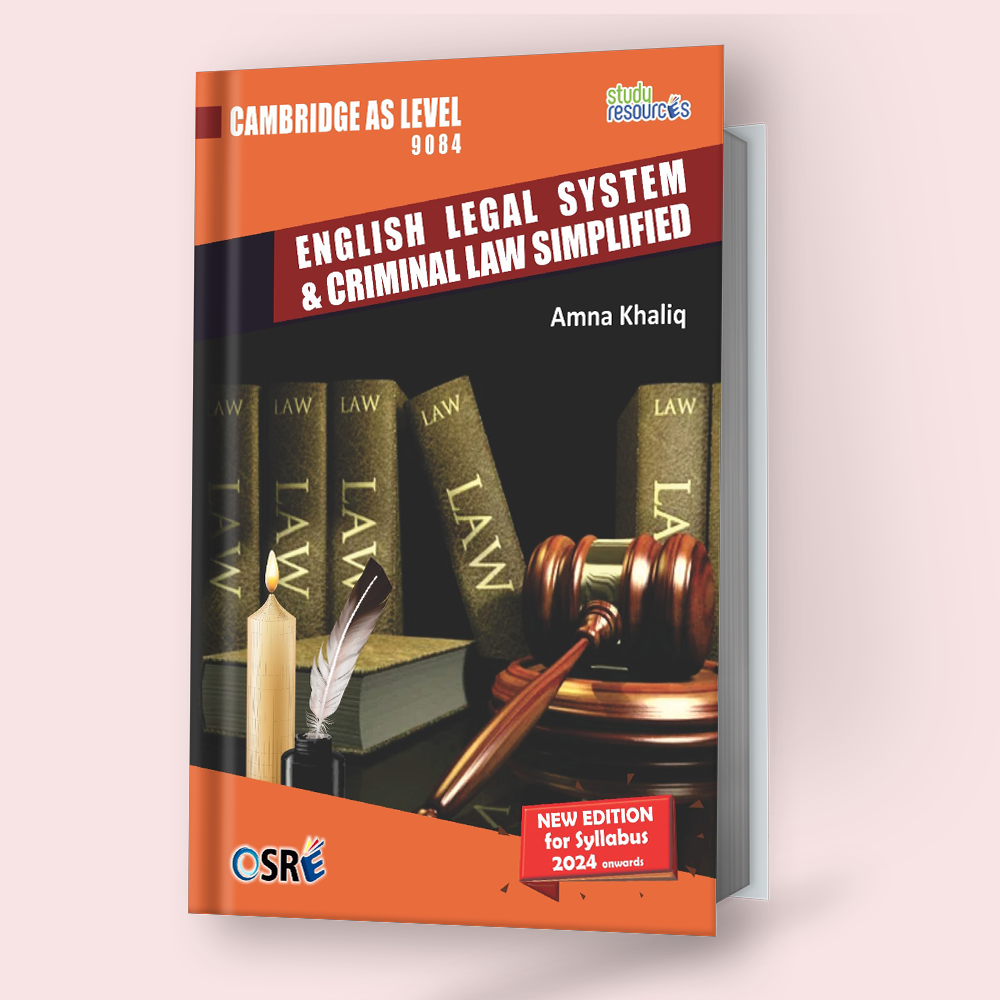 Cambridge AS-Level English Legal System Simplified (9084) 2024 Edition by Amna Khaliq