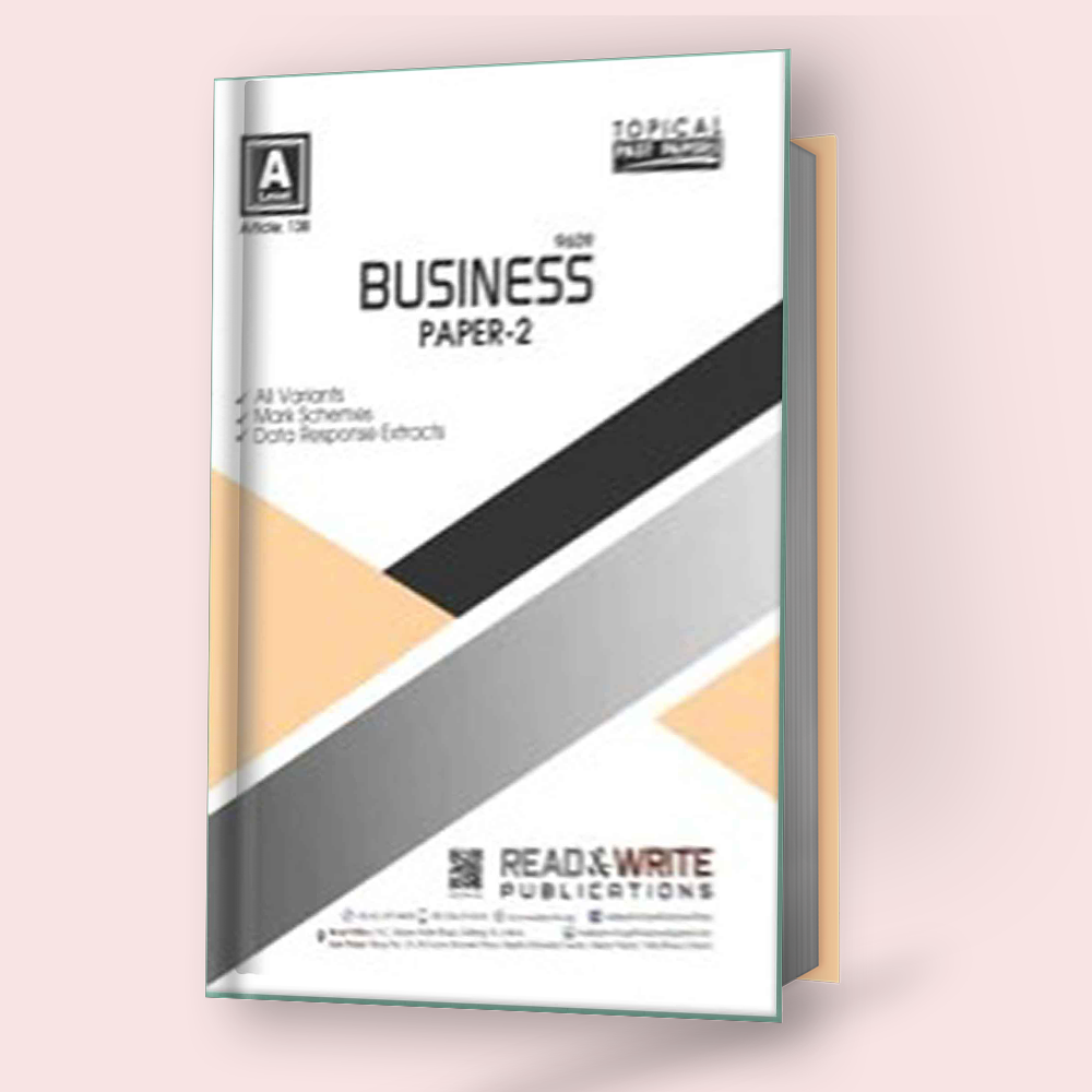 Cambridge A-Level Business (9609) P-2 Topical R&W 138