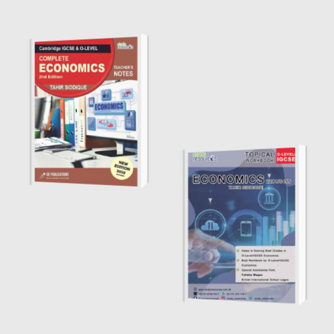 Cambridge IGCSE/O-Level Economics (0455/2281) Teacher's Notes + Topical Workbook by Tahir Siddique