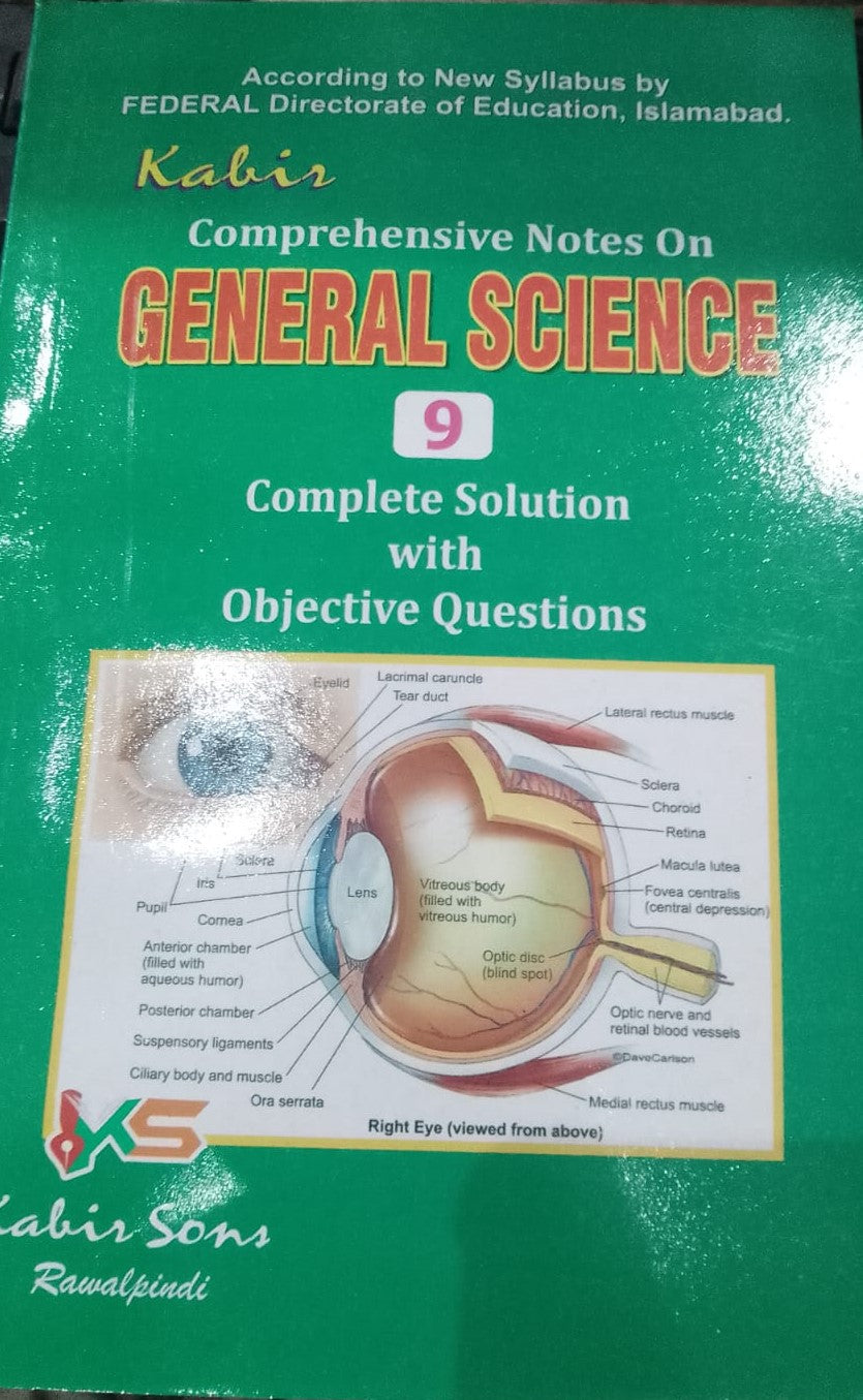 Class 9 Matric General Science Notes with Solutions to Objective Questions (Federal Board)