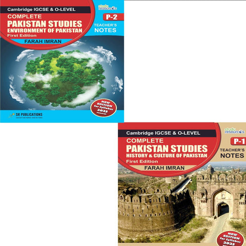 Cambridge IGCSE (0448)/O-Level (2059) Pakistan Studies P1 & P2 Teachers Notes Bundle by Ma'am. Farah Imran