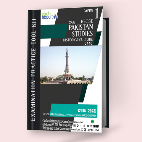 Cambridge IGCSE Pakistan Studies (0448) P-1 (History And Culture Of Pakistan) Past Papers Part-1 (2014-2023)