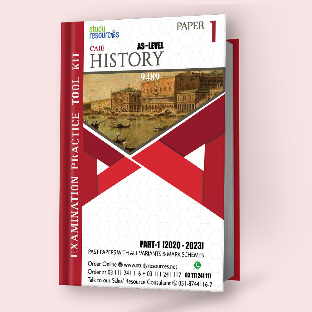 Cambridge AS-Level History (9489) P-1 Past Papers Part-1 (2020-2023) - Study Resources