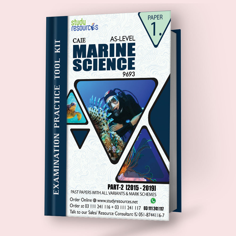 Cambridge AS-Level Marine Science (9693) P-1 Past Papers Part-2 (2015-2019)